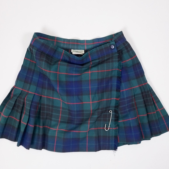 Vintage plaid mini skirt y2k 2000s school girl tartan 90s short pleats pleated - Picture 2 of 8